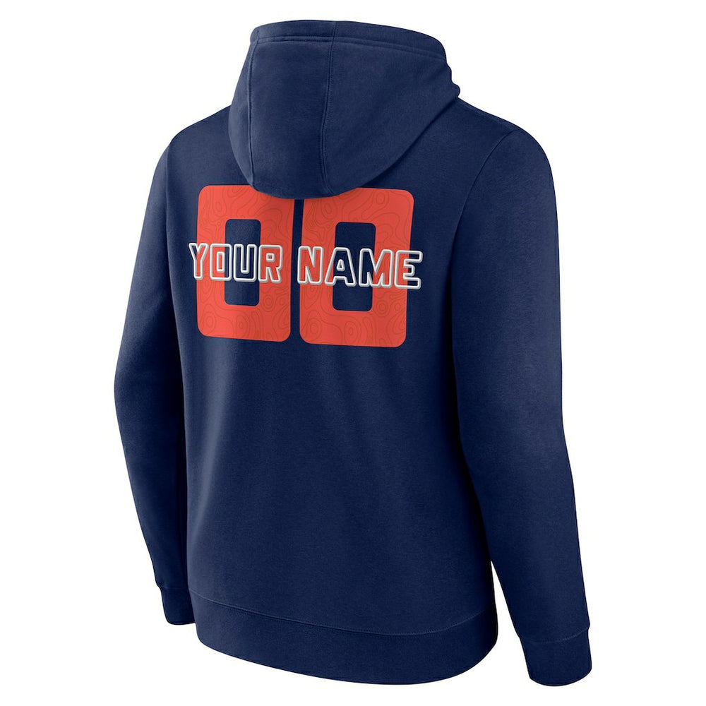 Oklahoma City Thunder Stellar Personalized Name & Number Pullover Hoodie sale - Navy on sale