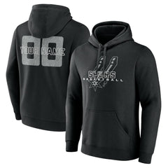San Antonio Spurs Stellar Personalized Name & Number Pullover Hoodie - Black discount