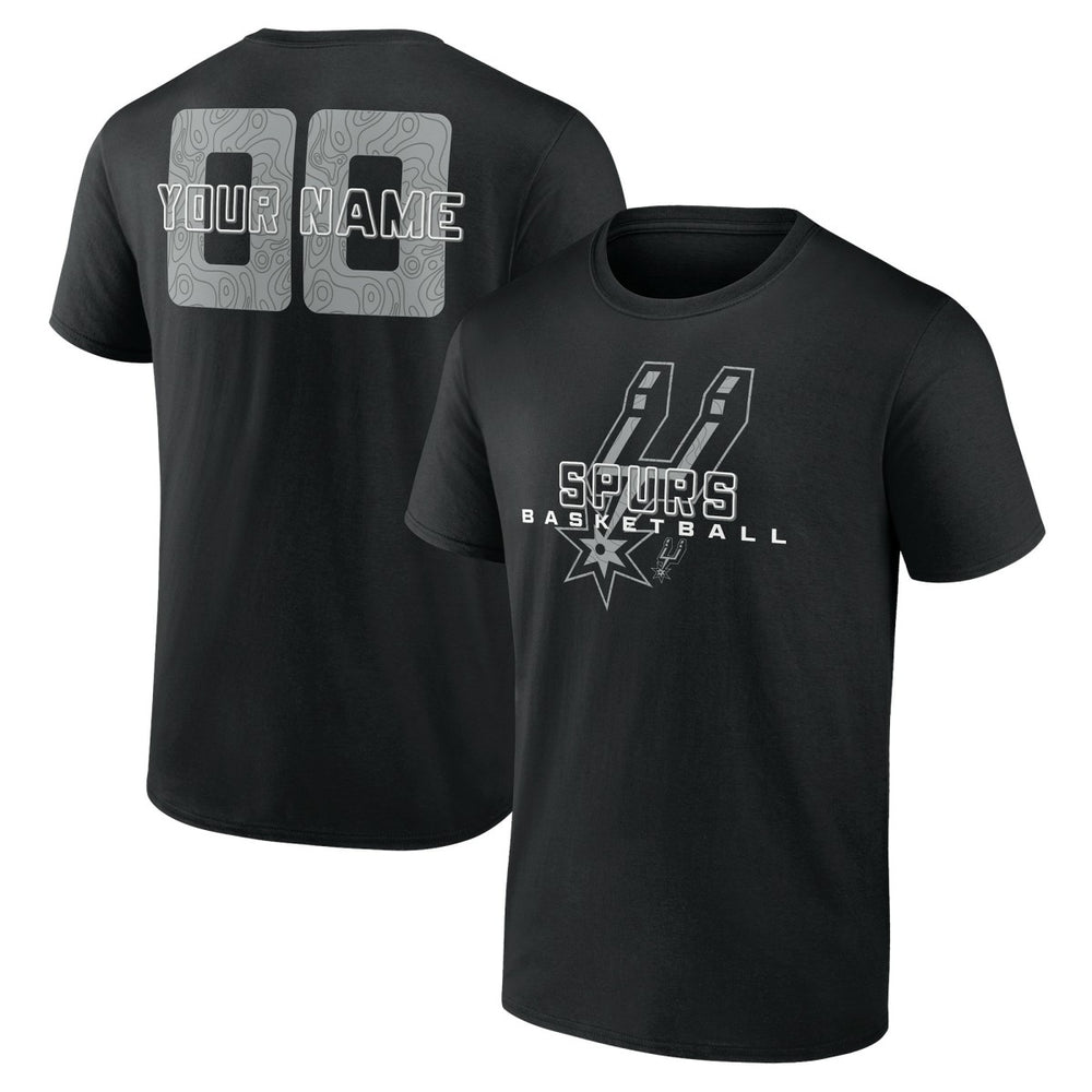 San Antonio Spurs Stellar Personalized Name & Number T-Shirt - Black online