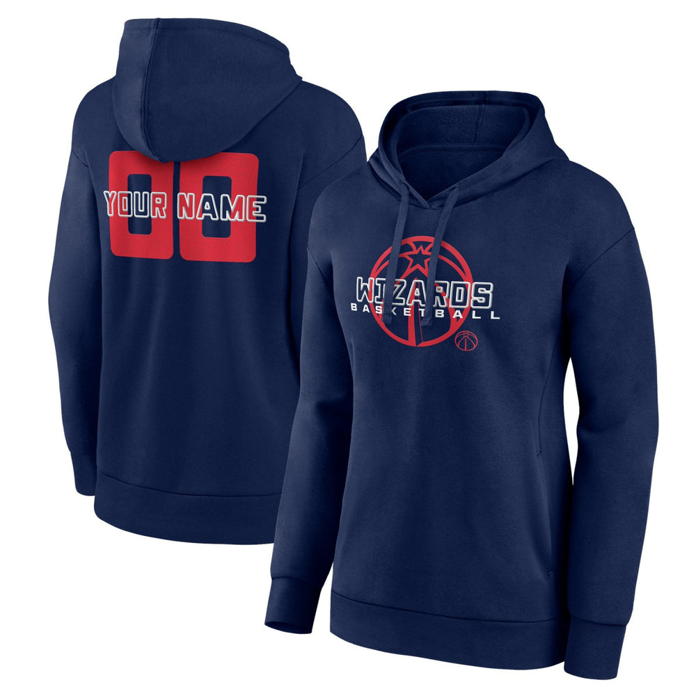 Washington Wizards Women's Stellar Personalized Name & Number Pullover Hoodie - Navy shop