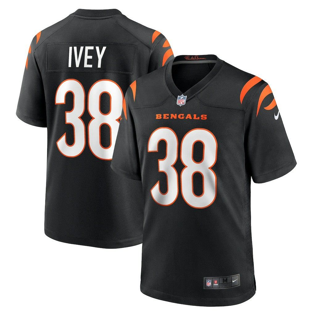 DJ Ivey Cincinnati Bengals Team Game Jersey - Black outlet