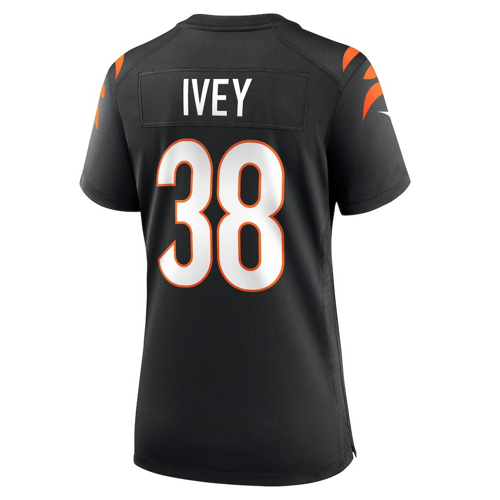 DJ Ivey Cincinnati Bengals Women's Team Game Jersey - Black cheap