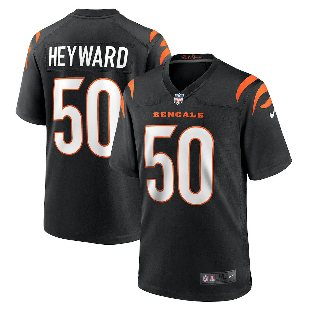 Shaka Heyward Cincinnati Bengals Team Game Jersey - Black sale