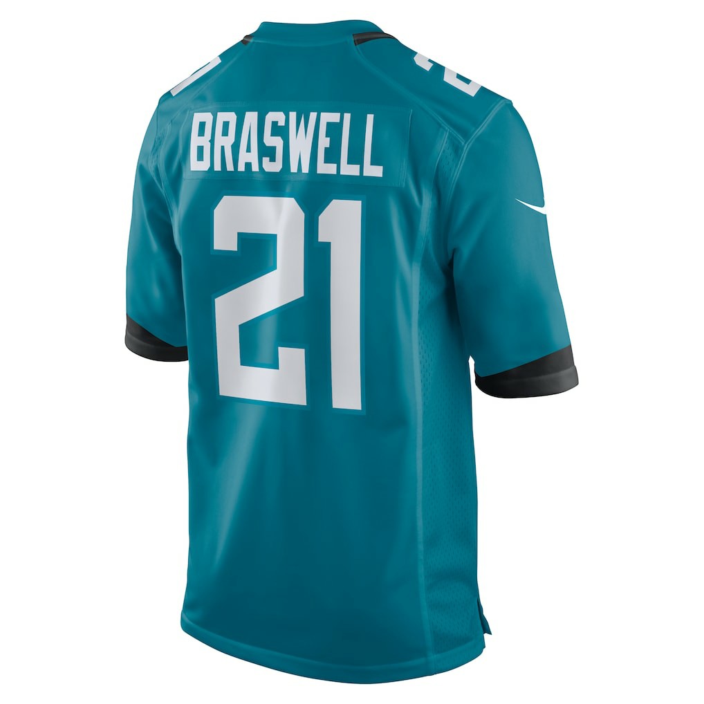 Christian Braswell Jacksonville Jaguars Team Game Jersey - Teal on sale