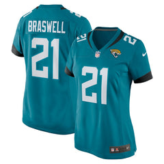Christian Braswell Jacksonville Jaguars Women's Team Game Jersey - Teal discount