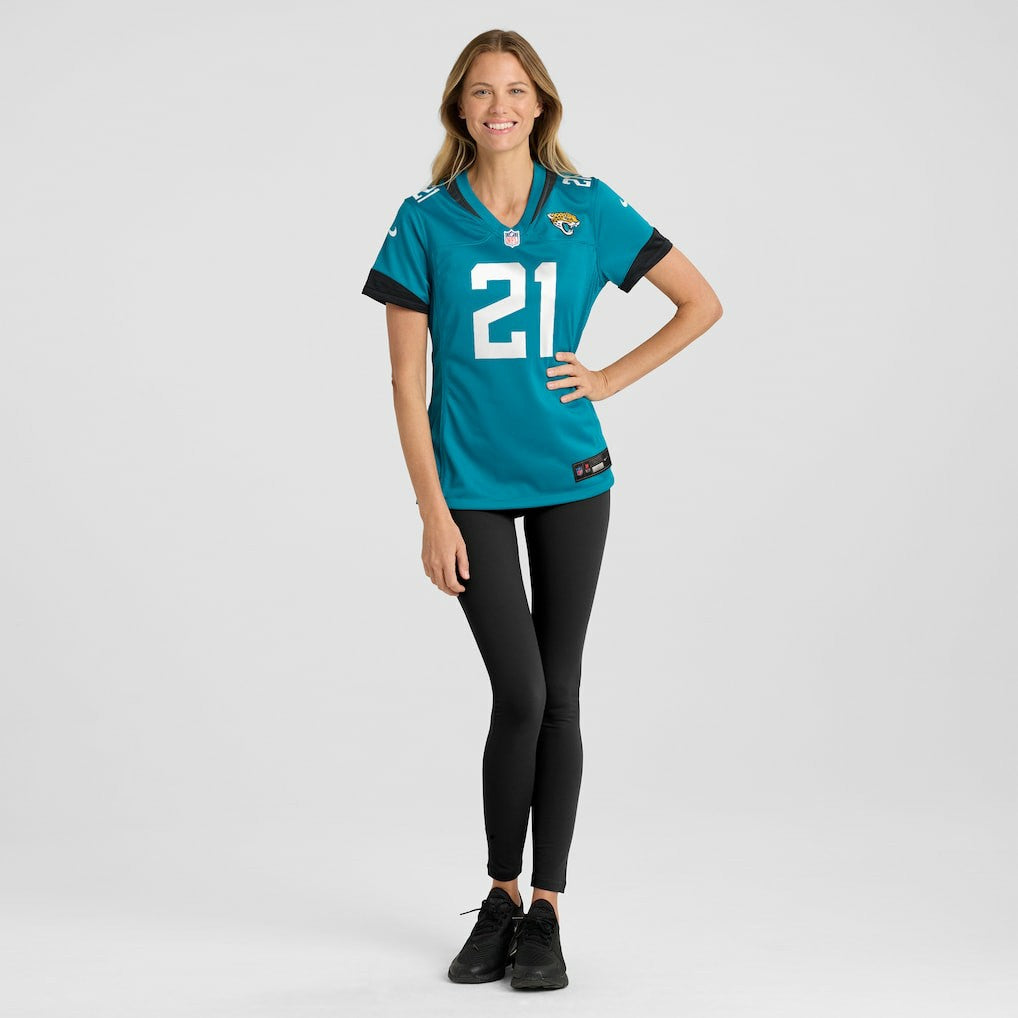 Christian Braswell Jacksonville Jaguars Women's Team Game Jersey - Teal discount