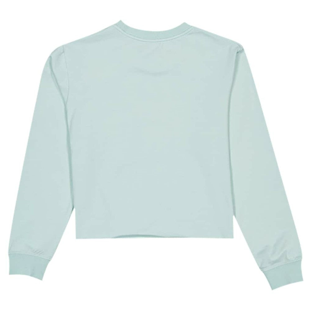 Atlanta Braves Women's Breeze Logo Select Cropped Long Sleeve T-Shirt Mint