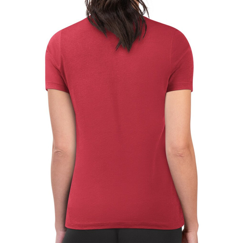 Texas Rangers G-III 4Her by Carl Banks Women's Super-Slim Fit Lightweight Love Graphic Team T-Shirt Red
