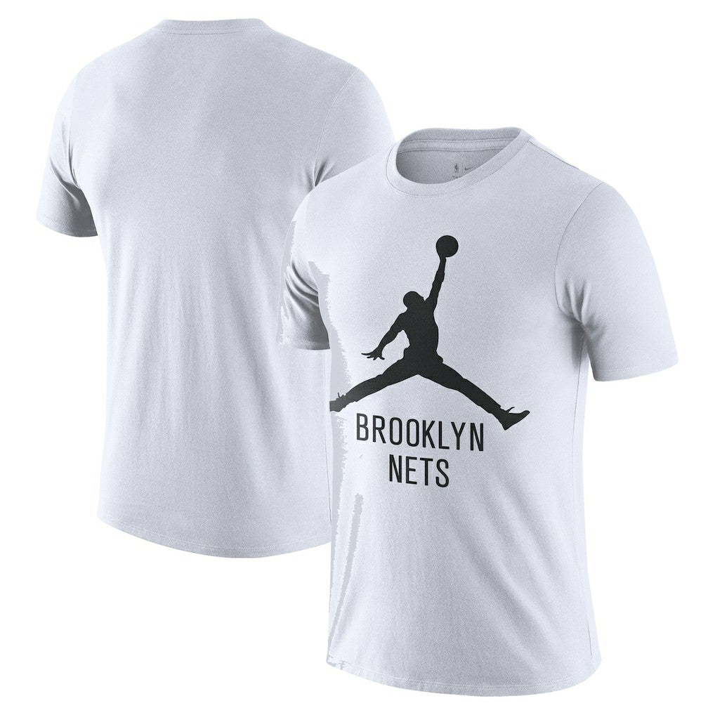 Brooklyn Nets Essential Jumpman T-Shirt - White shop