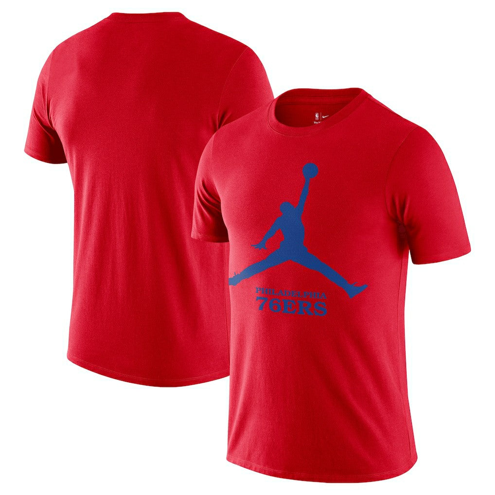 Philadelphia 76ers Essential Jumpman T-Shirt - Red outlet