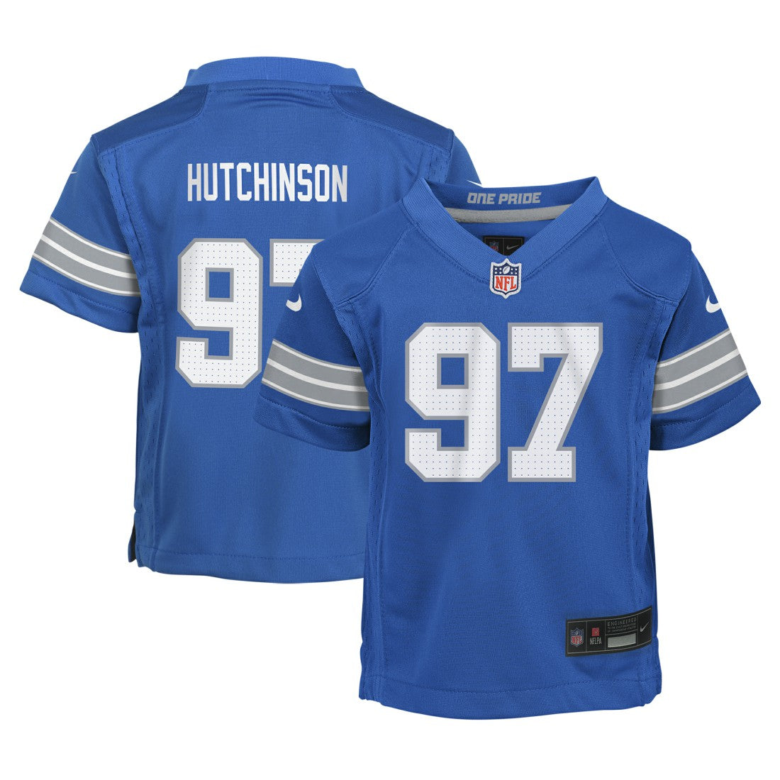 Aidan Hutchinson Detroit Lions Preschool Player Game Jersey - Blue on sale