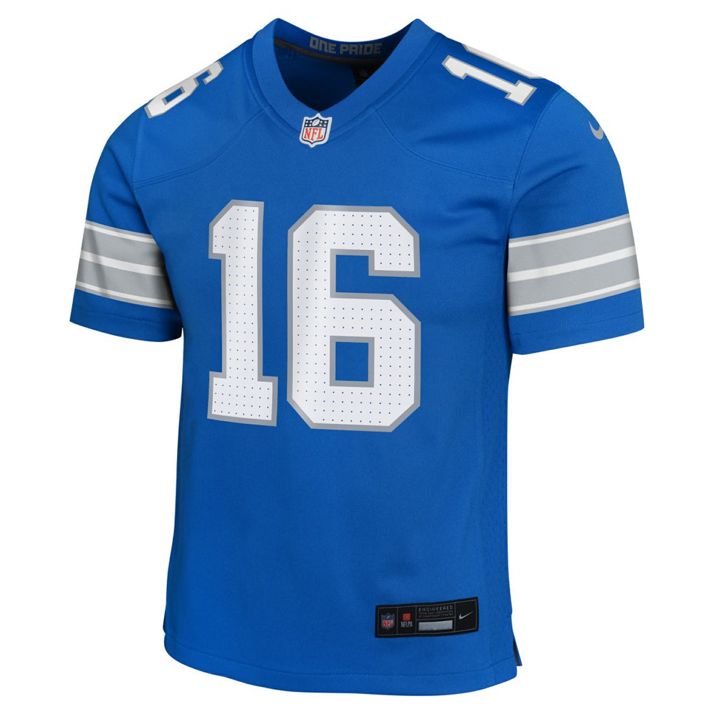 Jared Goff Detroit Lions Youth Game Jersey - Blue sale
