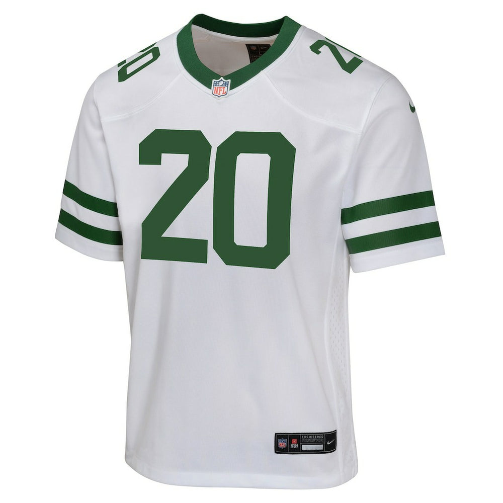 Breece Hall New York Jets Youth Game Jersey - White for sale