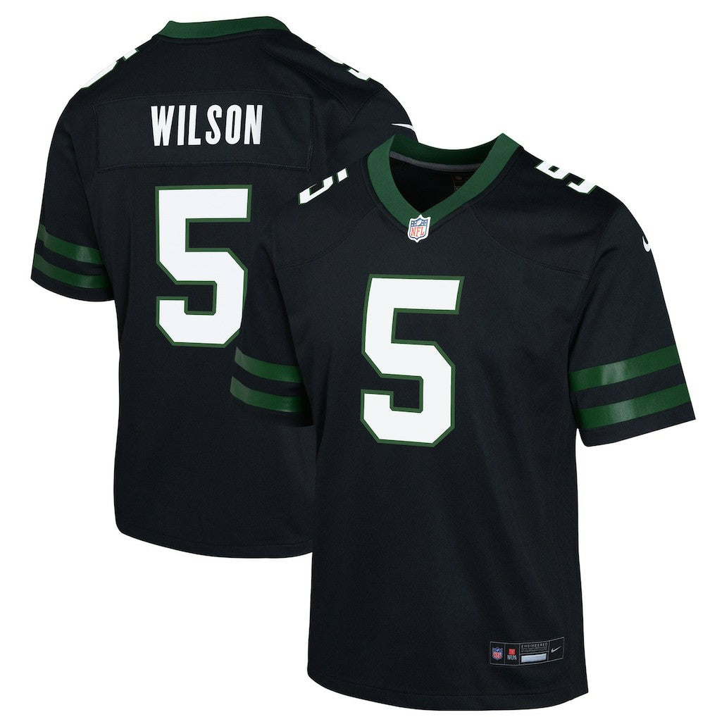 Garrett Wilson New York Jets Youth Game Jersey - Black cheap