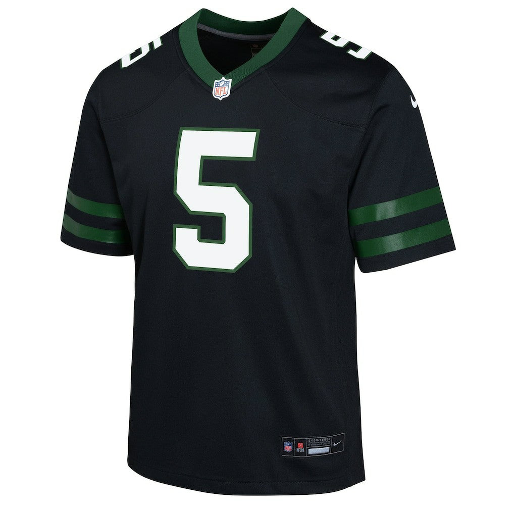 Garrett Wilson New York Jets Youth Game Jersey - Black cheap