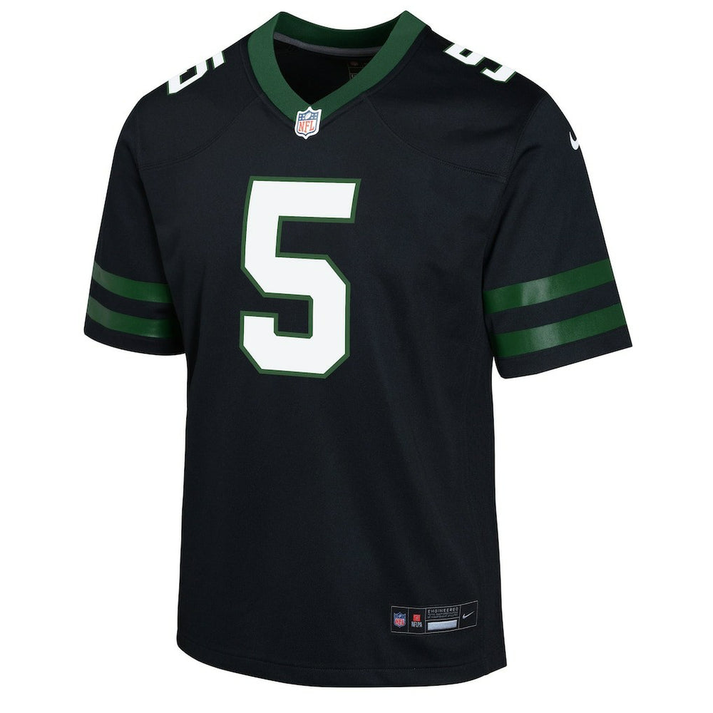 Garrett Wilson New York Jets Youth Game Jersey - Black cheap