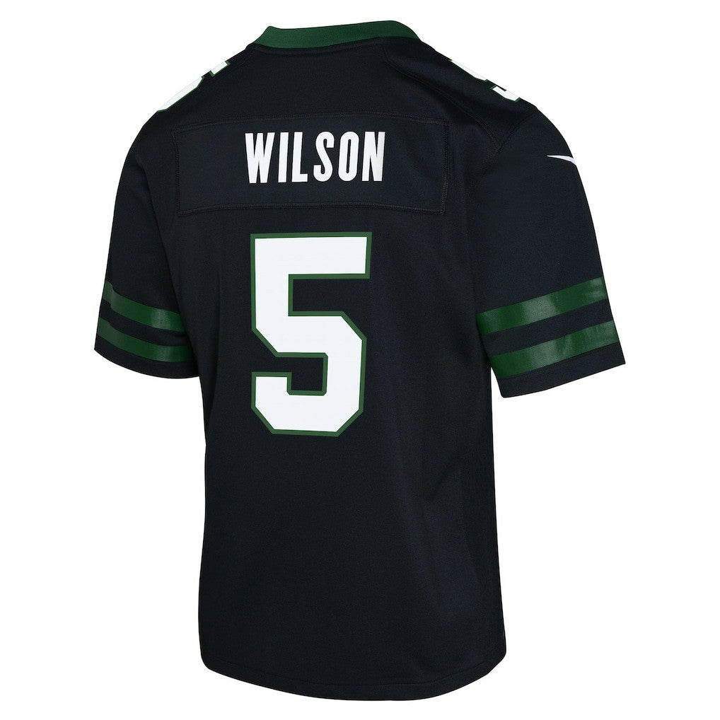 Garrett Wilson New York Jets Youth Game Jersey - Black cheap