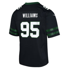 Quinnen Williams New York Jets Youth Game Jersey - Black cheap