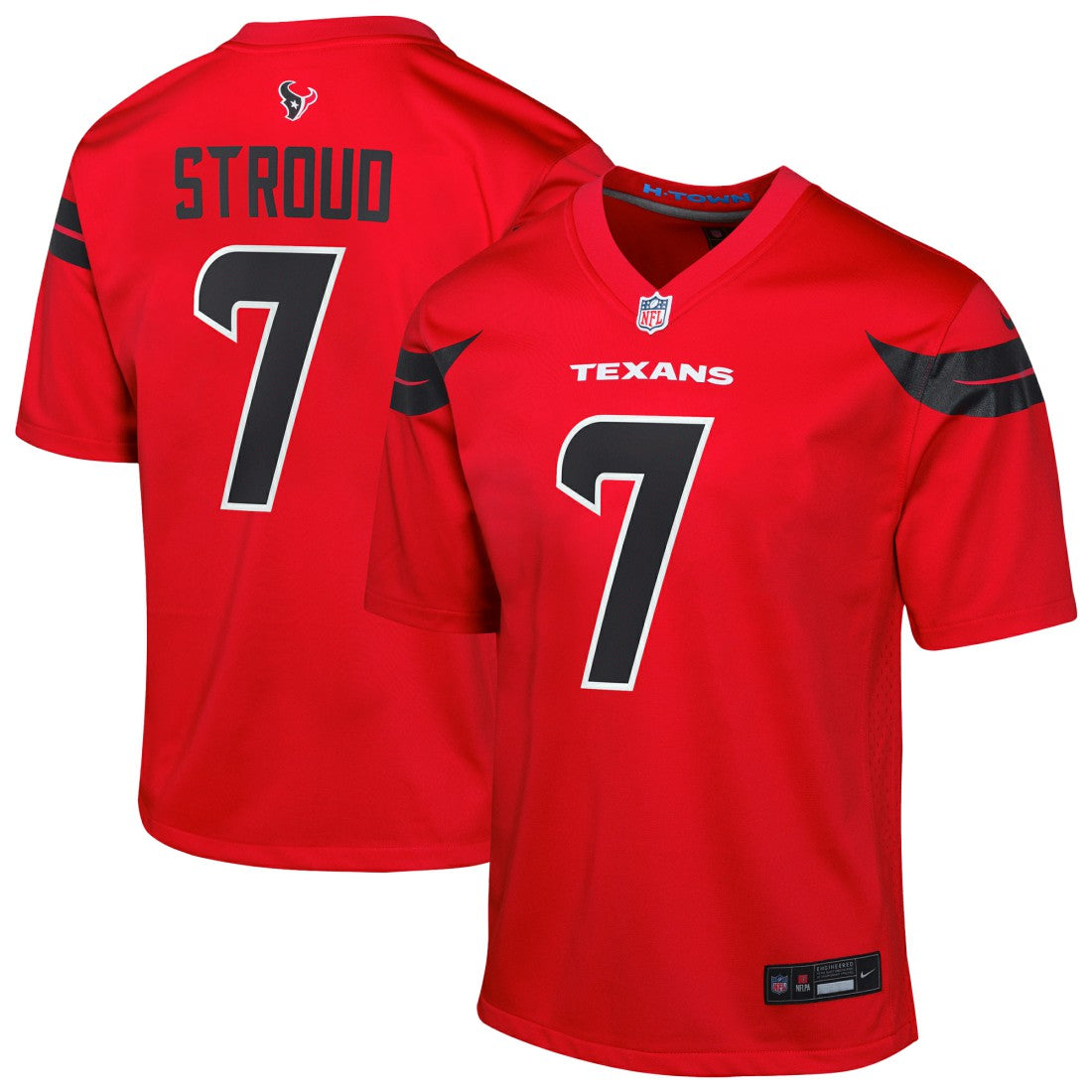 C.J. Stroud Houston Texans Youth Game Jersey - Red for sale