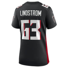 Chris Lindstrom Atlanta Falcons Women's Team Game Jersey - Black for sale
