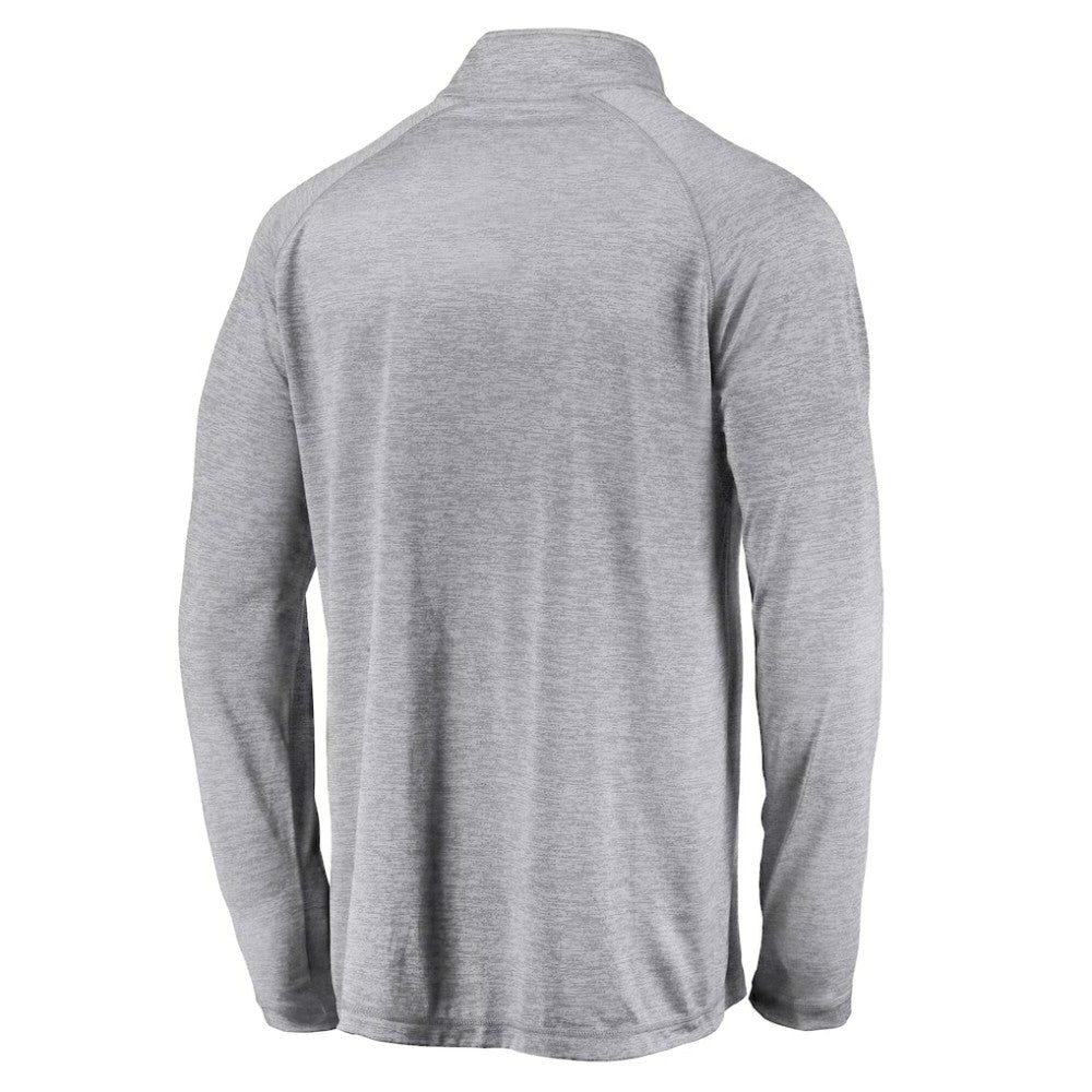 San Francisco Giants Profile Big & Tall Raglan Quarter-Zip Top Heather Gray