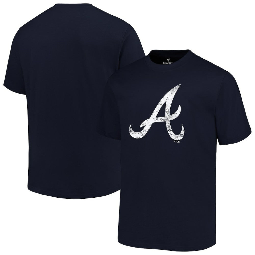 Atlanta Braves Profile Big & Tall Primary Logo T-Shirt Navy