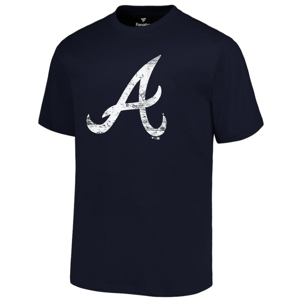 Atlanta Braves Profile Big & Tall Primary Logo T-Shirt Navy