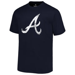 Atlanta Braves Profile Big & Tall Primary Logo T-Shirt Navy