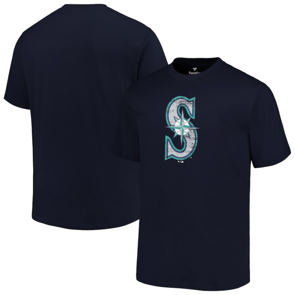 Seattle Mariners Profile Big & Tall Primary Logo T-Shirt Navy