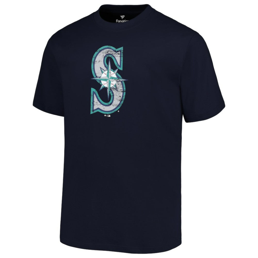Seattle Mariners Profile Big & Tall Primary Logo T-Shirt Navy