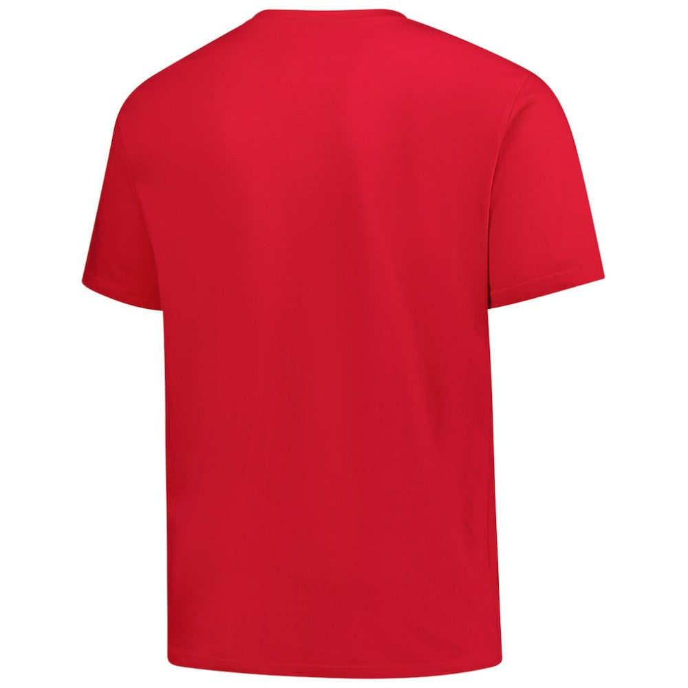 St. Louis Cardinals Profile Big & Tall Weathered Logo T-Shirt Red