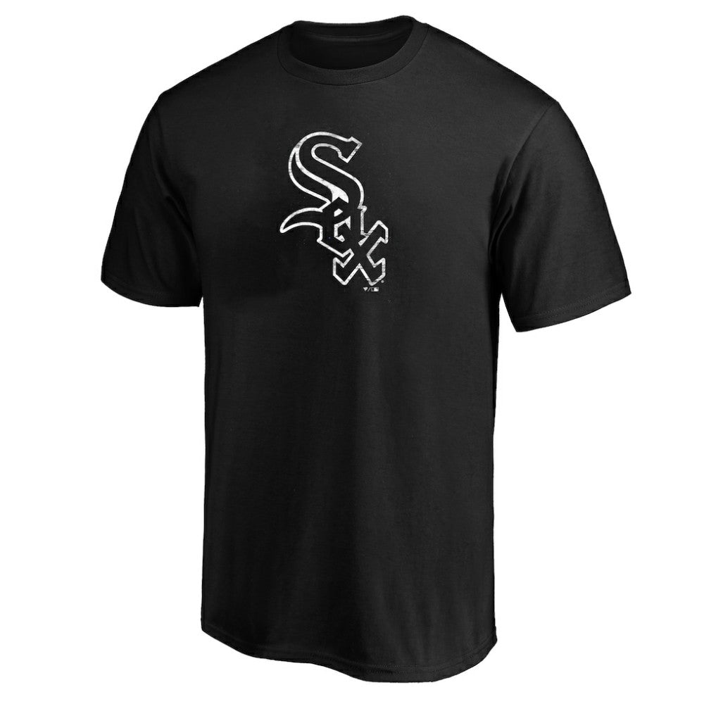 Chicago White Sox Profile Big & Tall Weathered Logo T-Shirt Heather Black