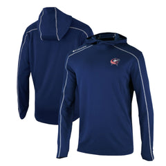 Columbus Blue Jackets Columbia Omni-Wick Shotgun Long Sleeve Hoodie T-Shirt - Navy T-shirts
