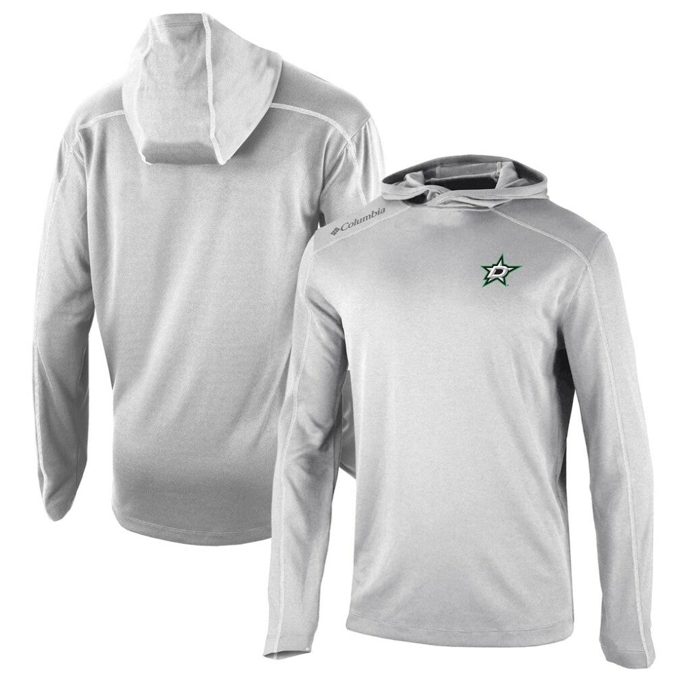 Dallas Stars Columbia Omni-Wick Shotgun Long Sleeve Hoodie T-Shirt - Gray T-shirts