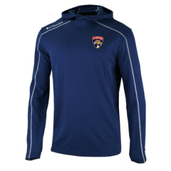 Florida Panthers Columbia Omni-Wick Shotgun Long Sleeve Hoodie T-Shirt - Navy T-shirts