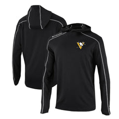 Pittsburgh Penguins Columbia Omni-Wick Shotgun Long Sleeve Hoodie T-Shirt - Black T-shirts