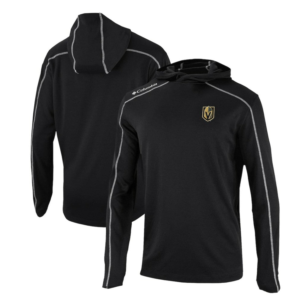 Vegas Golden Knights Columbia Omni-Wick Shotgun Long Sleeve Hoodie T-Shirt - Black T-shirts