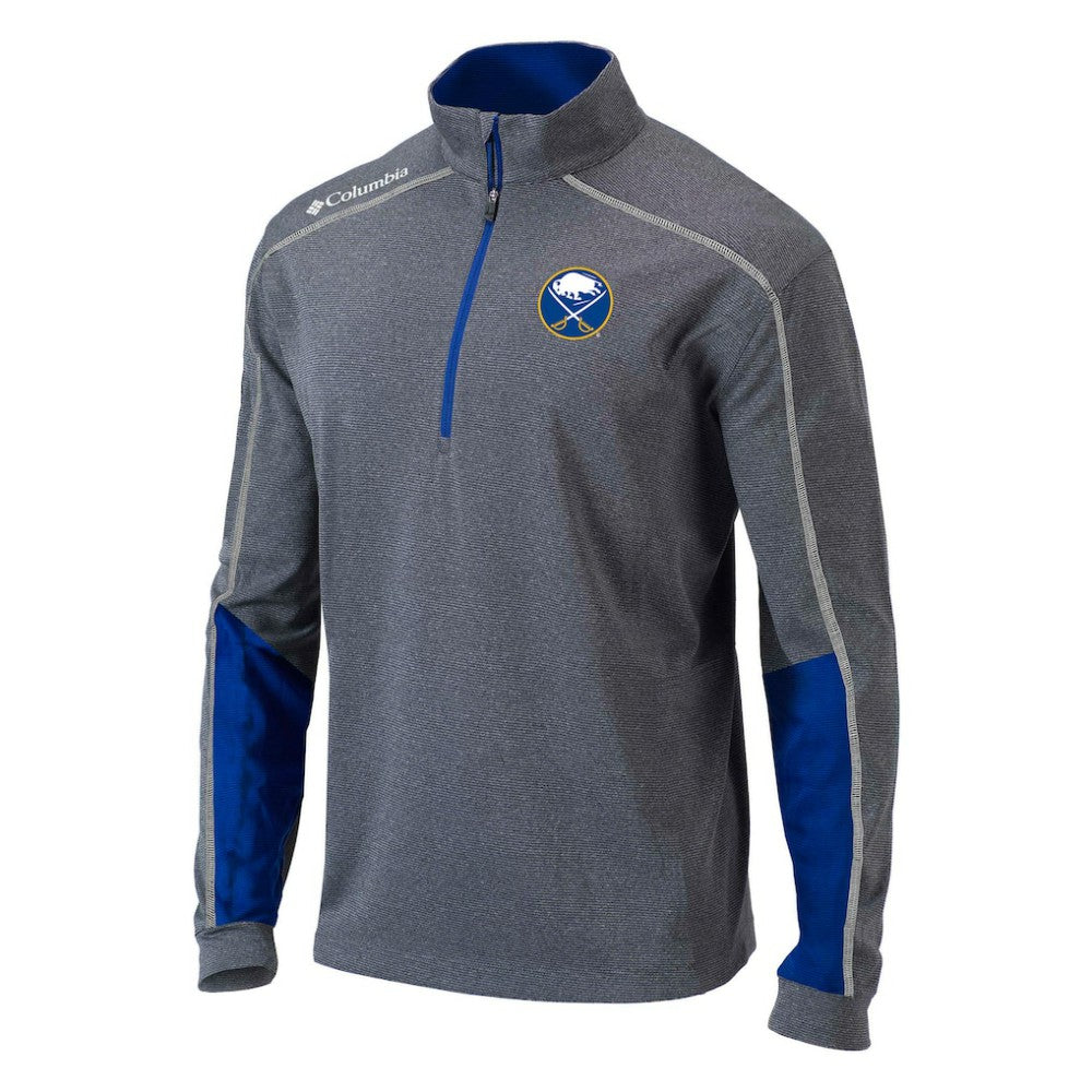 Buffalo Sabres Columbia Omni-Wick Shotgun 2.0 Quarter-Zip Pullover Top - Gray/Blue Pullover