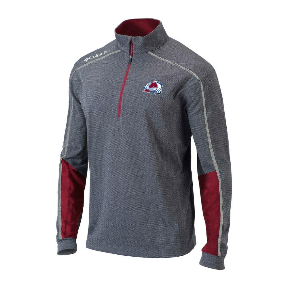 Colorado Avalanche Columbia Omni-Wick Shotgun 2.0 Quarter-Zip Pullover Top - Gray/Purple Pullover