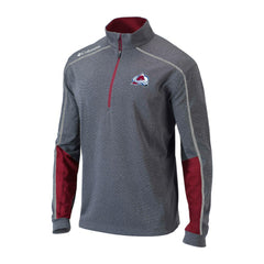 Colorado Avalanche Columbia Omni-Wick Shotgun 2.0 Quarter-Zip Pullover Top - Gray/Purple Pullover
