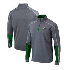 Dallas Stars Columbia Omni-Wick Shotgun 2.0 Quarter-Zip Pullover Top - Gray/Green Pullover