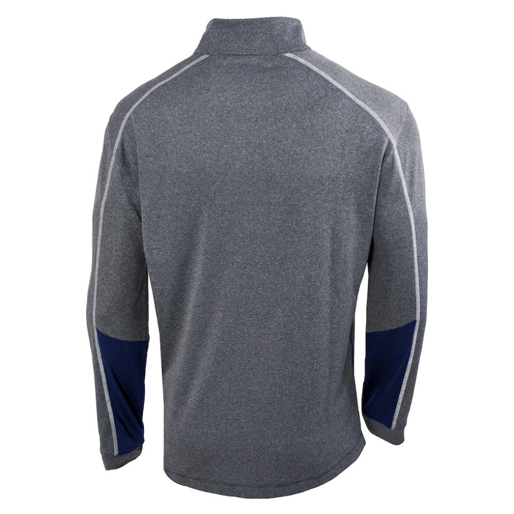 Seattle Kraken Columbia Omni-Wick Shotgun 2.0 Quarter-Zip Pullover Top - Gray/Navy Pullover