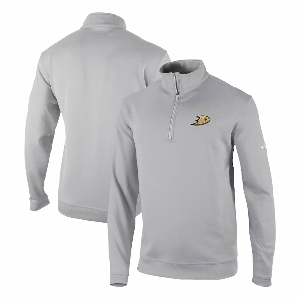 Anaheim Ducks Columbia Omni-Wick Wickhams Hills Half-Zip Pullover Top - Gray Pullover