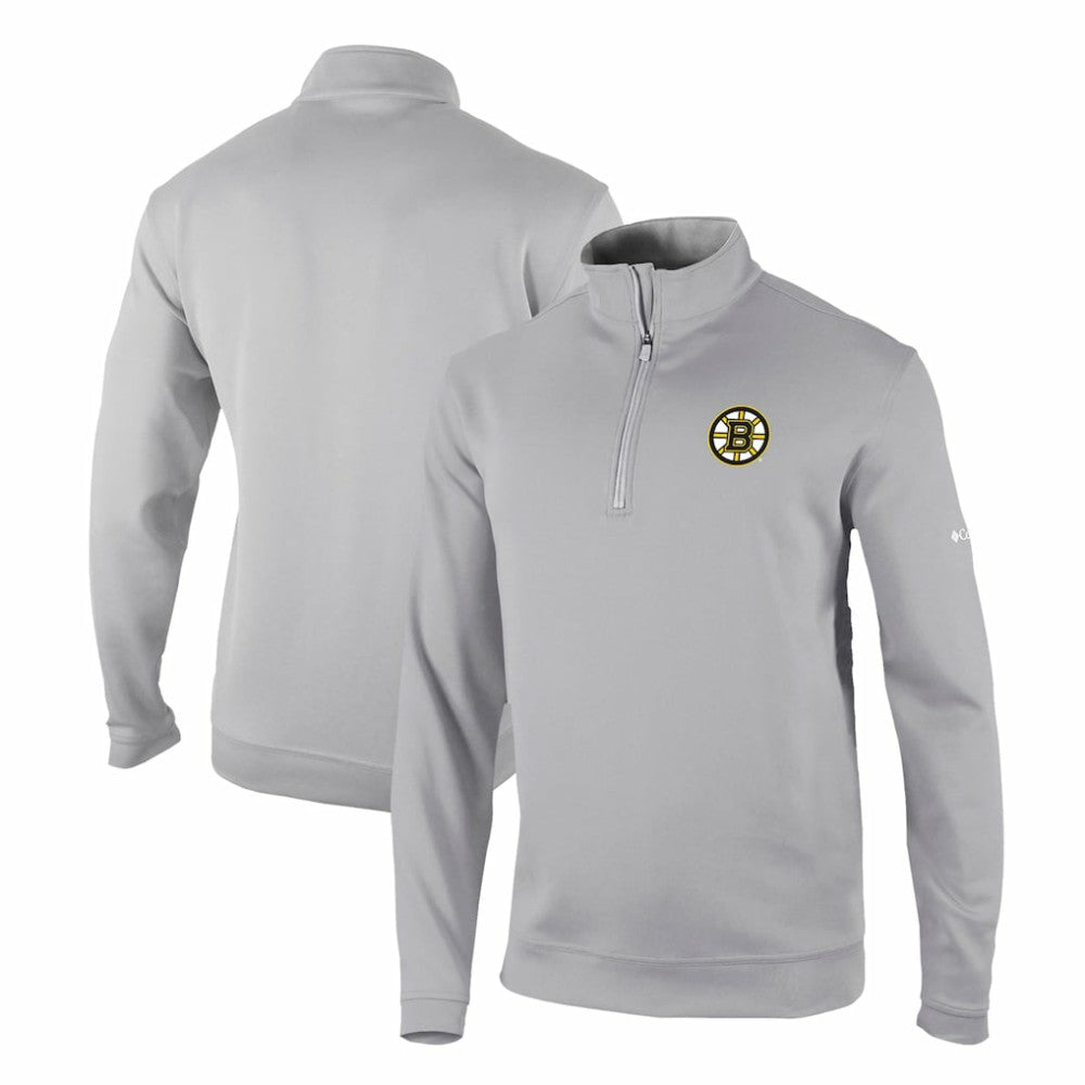 Boston Bruins Columbia Omni-Wick Wickhams Hills Half-Zip Pullover Top - Gray Pullover
