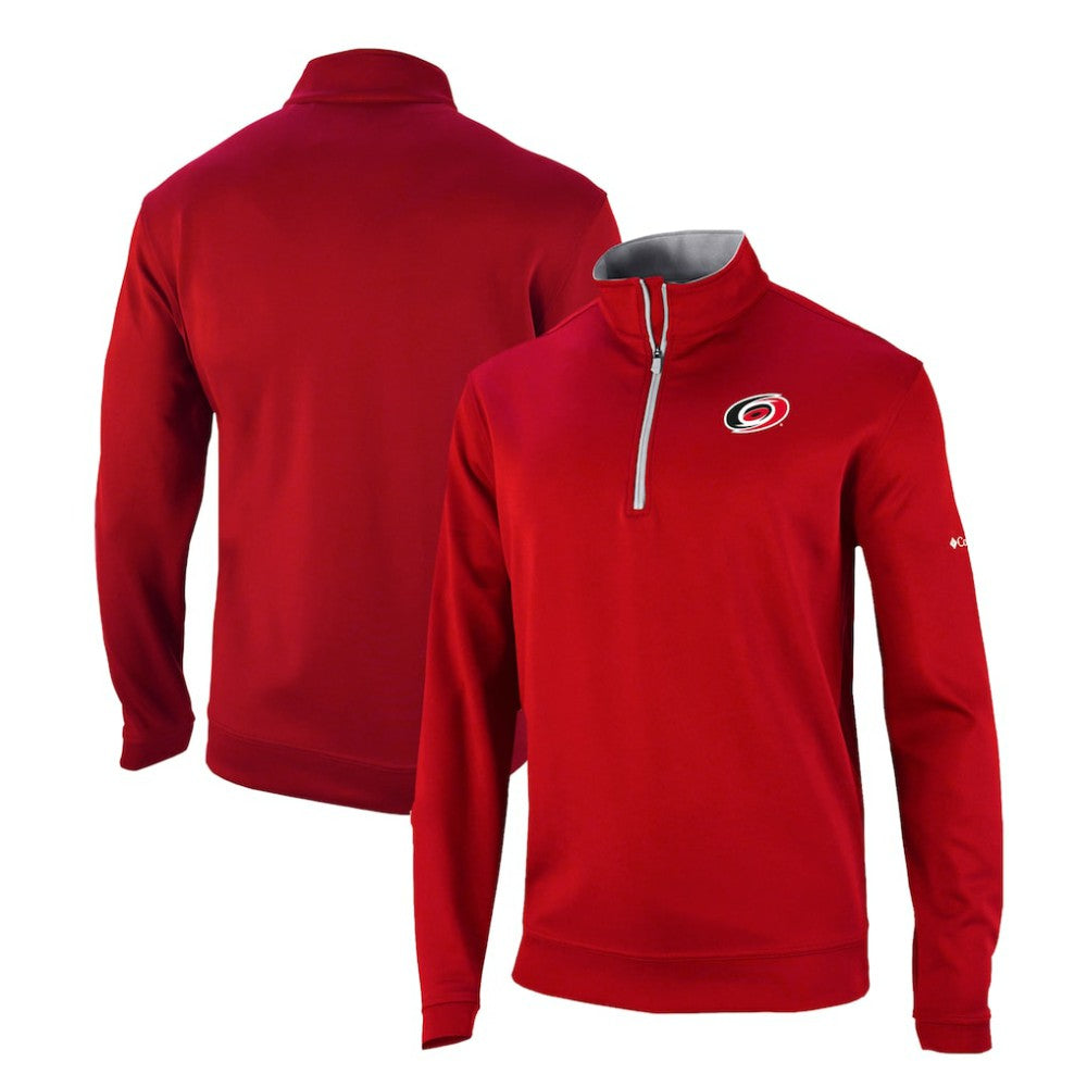 Carolina Hurricanes Columbia Omni-Wick Wickhams Hills Half-Zip Pullover Top - Red Pullover