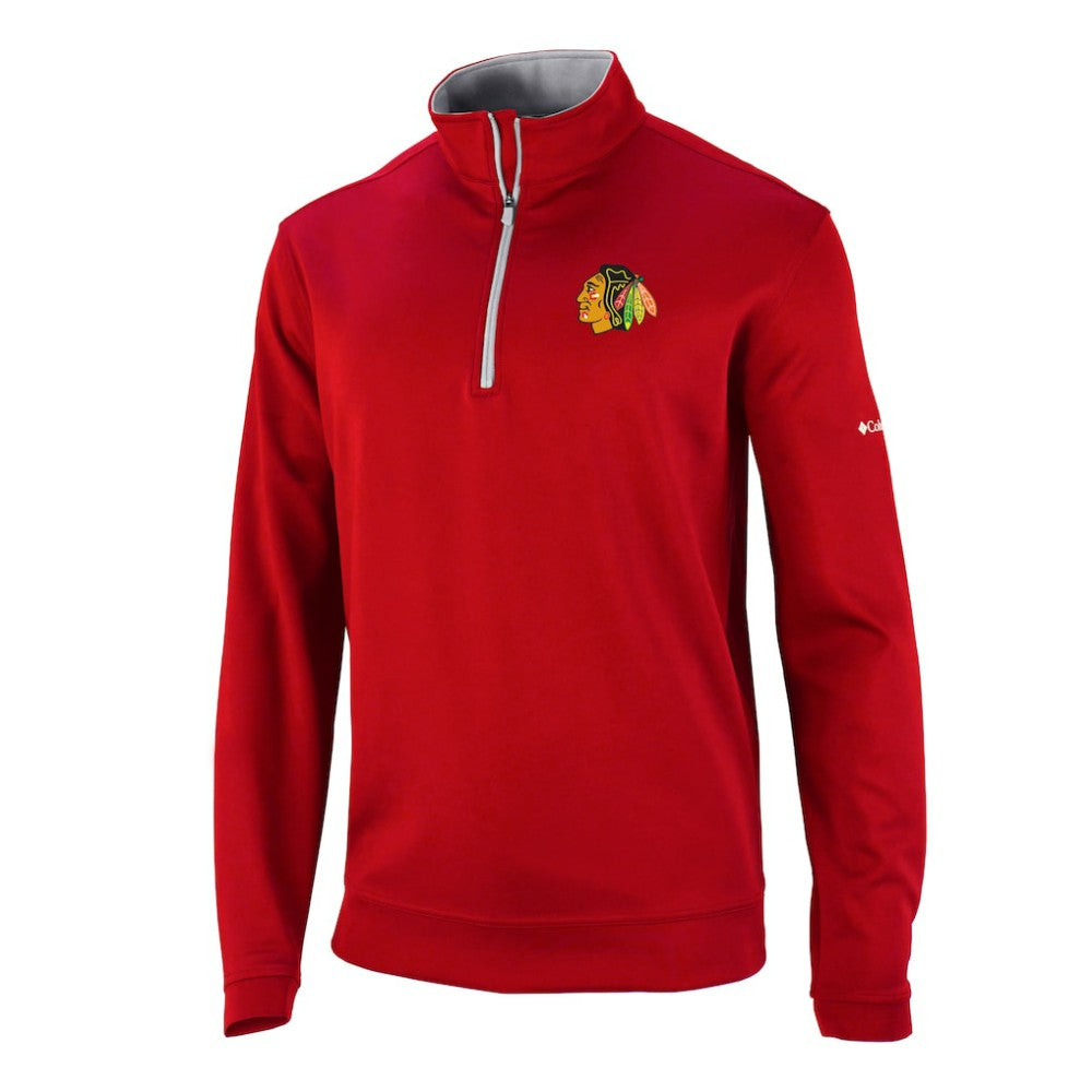 Chicago Blackhawks Columbia Omni-Wick Wickhams Hills Half-Zip Pullover Top - Red Pullover
