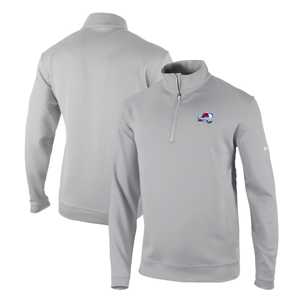 Colorado Avalanche Columbia Omni-Wick Wickhams Hills Half-Zip Pullover Top - Gray Pullover