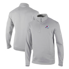 Colorado Avalanche Columbia Omni-Wick Wickhams Hills Half-Zip Pullover Top - Gray Pullover