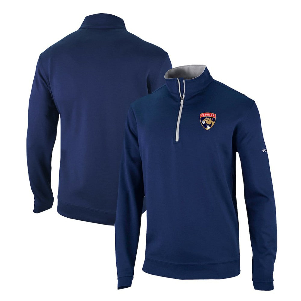 Florida Panthers Columbia Omni-Wick Wickhams Hills Half-Zip Pullover Top - Navy Pullover