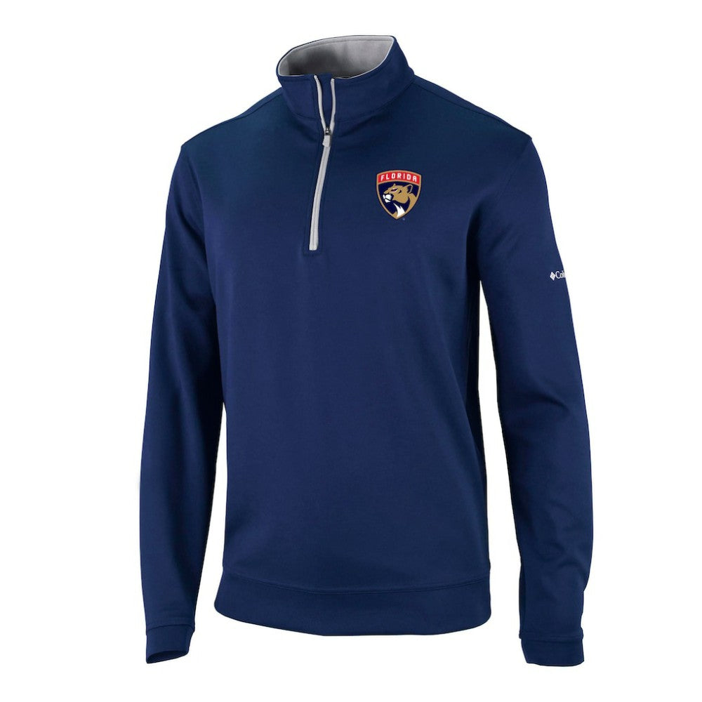 Florida Panthers Columbia Omni-Wick Wickhams Hills Half-Zip Pullover Top - Navy Pullover